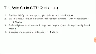 Java Bytecode Module-2 Chapter-2 2 2 1 - Object Oriented Concepts 18CS45