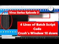 Creating Countless Random Folder Virus Series Episode 3 Batch Scripting 2020