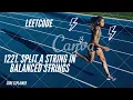 Split a String in Balanced Strings leetcode 1221 greedy solution c solution