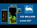 AI BREAKS NES TETRIS - 102 MILLION and level 237