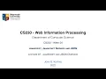 CS230 2022 L07 - Javascript JavaScript Servers and JSON