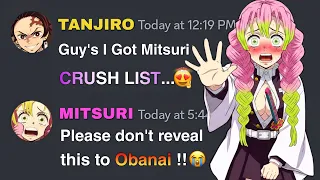 If Tanjiro Found Mitsuri s Crush List Demon Slayer discord