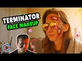 making TERMINATOR face makeup