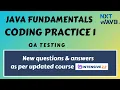 Coding Practice 1 Java Fundamentals QA Testing CCBP