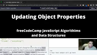 Updating Object Properties Basic JavaScript freeCodeCamp tutorial