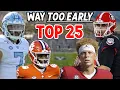 My WAY TOO EARLY Top 25 for the 2021 CFB Season