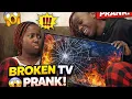 Lagu SHE CRIED 😭 | FAKE BROKEN TV PRANK ON BRIJO