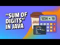Sum of Digits Program in Java Simple Logic Explained