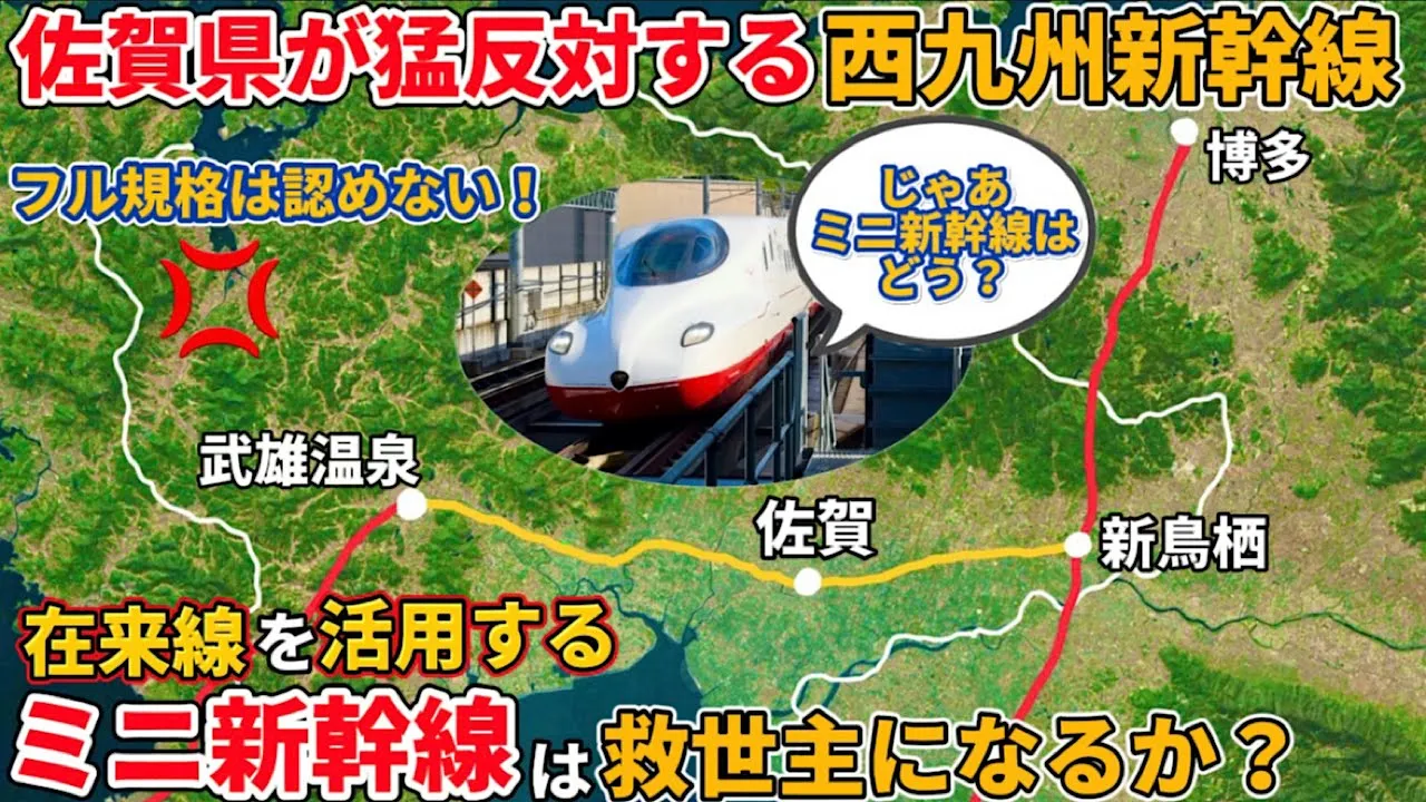 【泥沼】西九州新幹線の佐賀縣部分は、ミニ新幹線ではダメなのか?(西九州新幹線、JR九州、長崎縣、佐賀縣反對、フリーゲージトレイン)