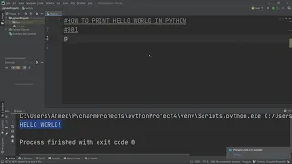 001 Python in minutes how to print hello world