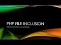 PHP TUTORIALS PHP FILE INCLUSION include and include - once vs require and require