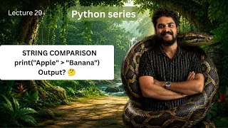 String Comparison in Python Compare Two Strings Python Tutorial Hindi