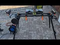 WEN Miter Saw Stand Collapsible and Rolling with 3 Onboard Outlets