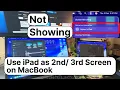 How to Use iPad as Second Screen on MacBook Sidecar Fix Extended Display
