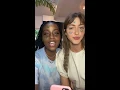 Justine Skye Instagram Live with Luka Sabbat Simi Khadra