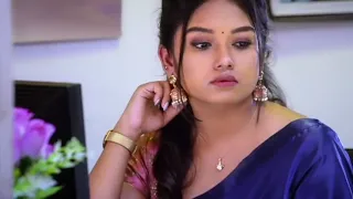 129 plain satin silk saree with pink designer blouse saree scene in serials tamil
