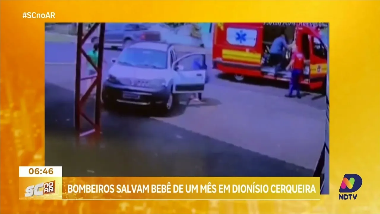 Bombeiros salvam bebê de um mês em Dionísio Cerqueira