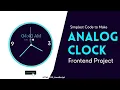 How to Create Analog Clock Using Only JavaScript Mini JavaScript Project