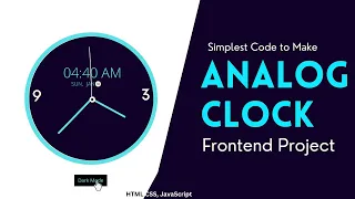 How to Create Analog Clock Using Only JavaScript Mini JavaScript Project