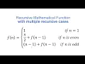 Writing Recursive Mathematical Functions in Java