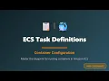 ECS Task Definitions Container Configuration in AWS AWS Containers Tutorial