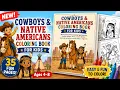 Cowboys Native Americans Coloring Book for Kids Ages 4 8 35 Easy Fun Wild West Coloring Pages