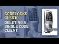 CodeLocks CL5510 Deleting a Single Code Client