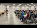 Col Barry Little opens Sentinel Town Hall in Lewistown