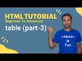 HSC ICT html bangla tutorial 32 Table part-III