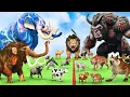 Download Lagu 5 Giant Mammoth Elephant Cow Vs Monster King Kong Vs 5 Giant Lion Tiger Cub Saved By Woolly Mammoth
