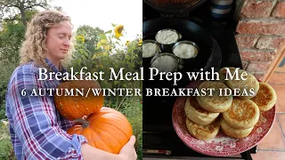 Breakfast Meal Prep with Me | Autumn/Winter Recipes - Granola, Crumpets, Ham, Peanut Butter + more!