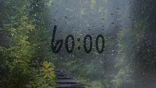 60 Minute Timer With Rain Sounds 