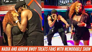 nadia mukami and arrow bwoy treats fans with live soap opera kinda performance 