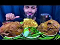 Download Lagu Eating Fatty Oil Curry Goat Head Curry Full Chicken Curry Green And Red Chili With Cold Drinks 