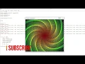 Colorful Spiral Shape using python turtle graphics
