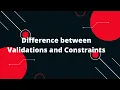 Sequelize ORM with NodeJS Difference between Validations and Constraints