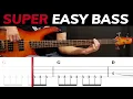 Lagu Sunflower - Post Malone | BEGINNERS BASS | Scrolling Tabs