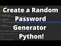 Create a Random Password Generator in Python - Python Practice Problem