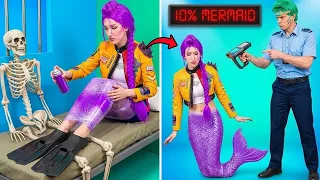 رومي ضد حارسة حورية البحر 🧜♀️ حيل تحول مذهلة للمظهر ✨
