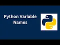 Python - Variable Names Multi Words Variable Names Camel Case Pascal Case Snake Case