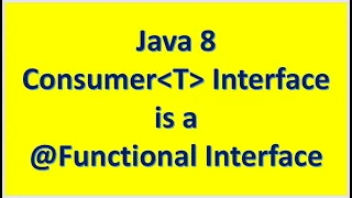 Java 8 Consumer Interface is a Functional Interface System out print