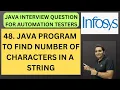 48 Java Program to Count Total Characters in a String Java Interview RD Technical Learning