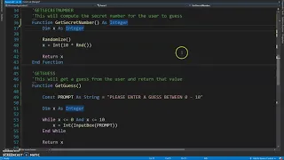 Functions Procedures Tutorial Visual Basic