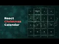 React Christmas Calendar Tutorial