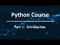 Python Course Part 1 Introduction