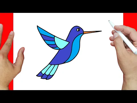 Download MP3 como dibujar un colibri paso a paso | Dibujos fáciles