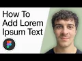 How To Add Lorem Ipsum Text In Figma Full 2025 Guide