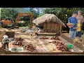 Download Lagu Calling an Excavator to Expand the Dream House | A Father's Warm Love Visits Cu Bon
