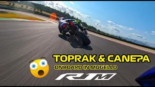 Download Toprak Razgatlıoğlu \u0026 Canepa onboard in Mugello with the R1M! MP3