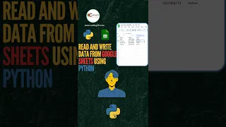 read and write data from google sheets using python